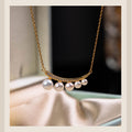 Pearl Necklace Clavicle Chain For Women