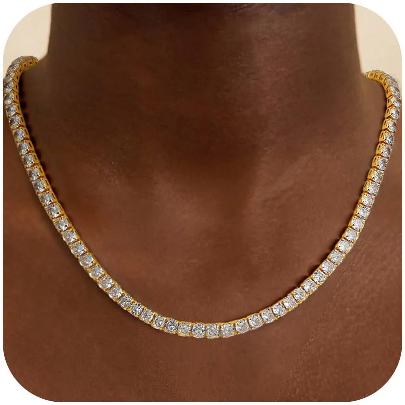 Minimalist Double Oval Pendant Necklace