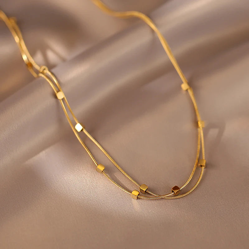 Sienna Double Chain Necklace
