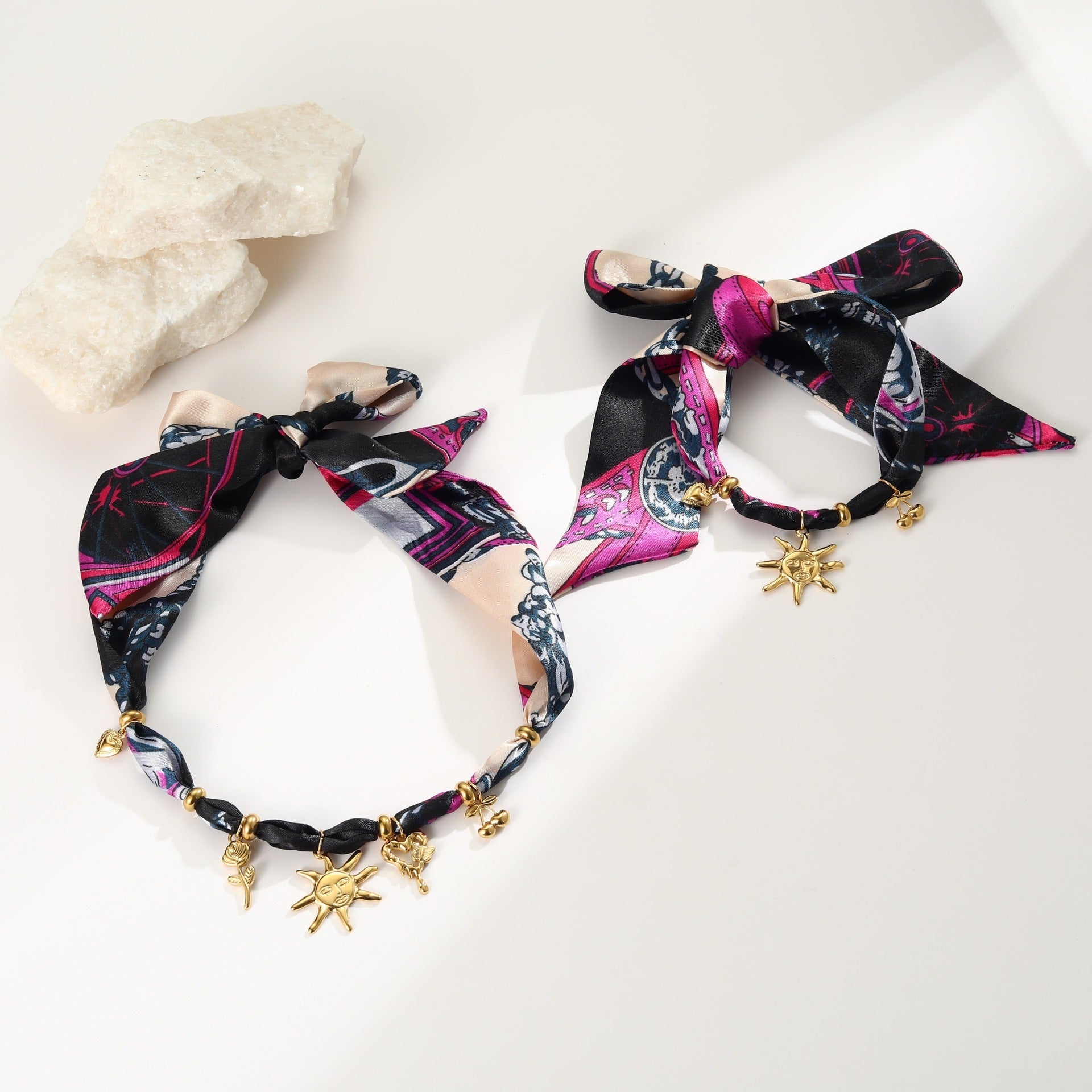 Golden Sun Bandana Necklace