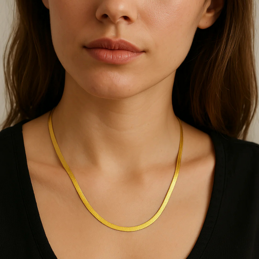 The Titan Classic Snake Chain Necklace Silver & Gold