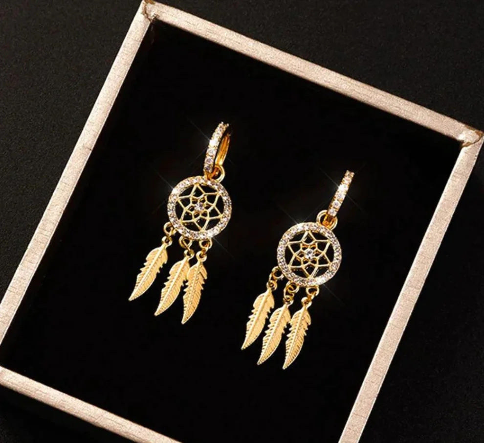 Dreamcatcher Spark Tassel Earrings
