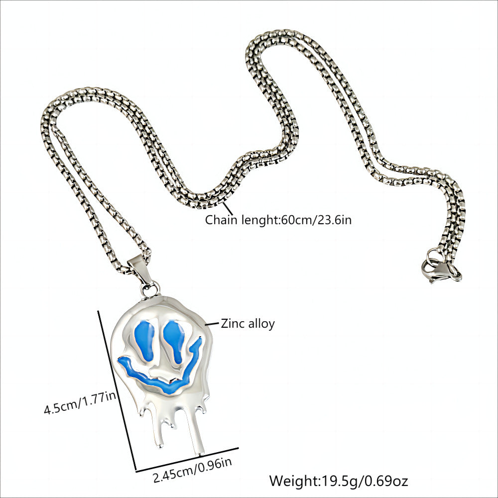 Glowing Ghost Grimace Pendant