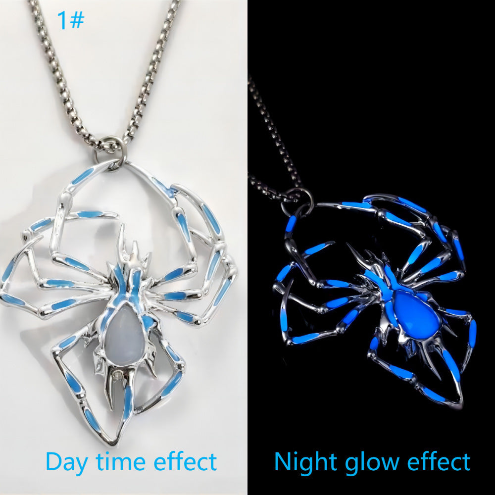 Glow-in-the-Dark Spider Necklace | Miss Melodrama