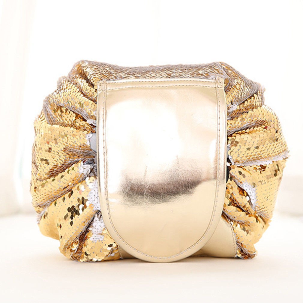 Viral Printed Large Capacity Drawstring  Cosmetic Storage Bag