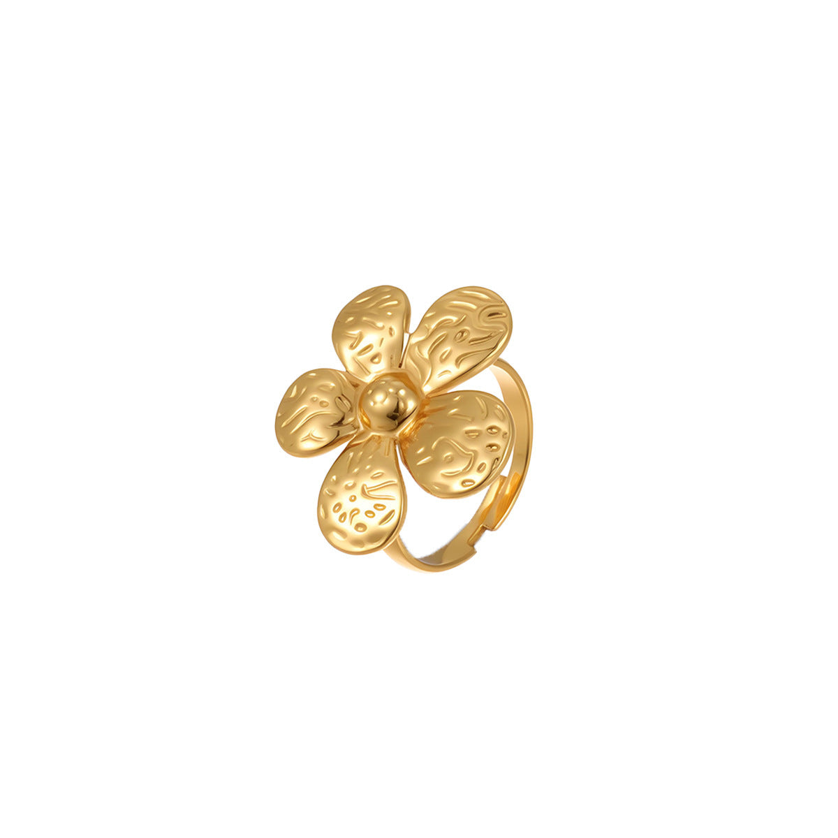 Floral Geometry Open Cuff Bracelet