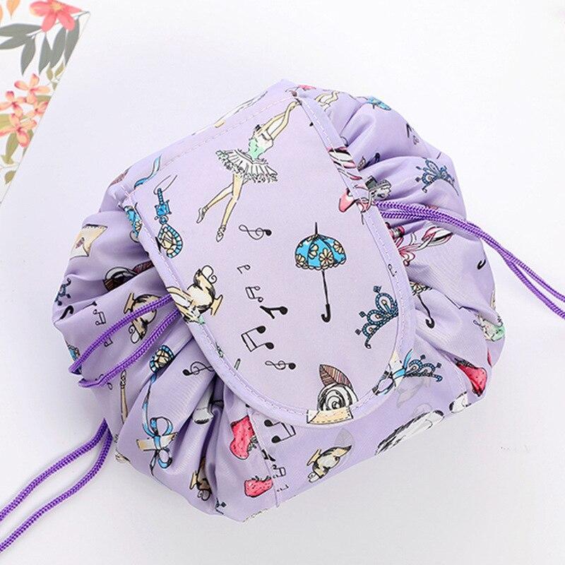 Viral Printed Large Capacity Drawstring  Cosmetic Storage Bag
