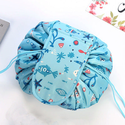 Viral Printed Large Capacity Drawstring  Cosmetic Storage Bag