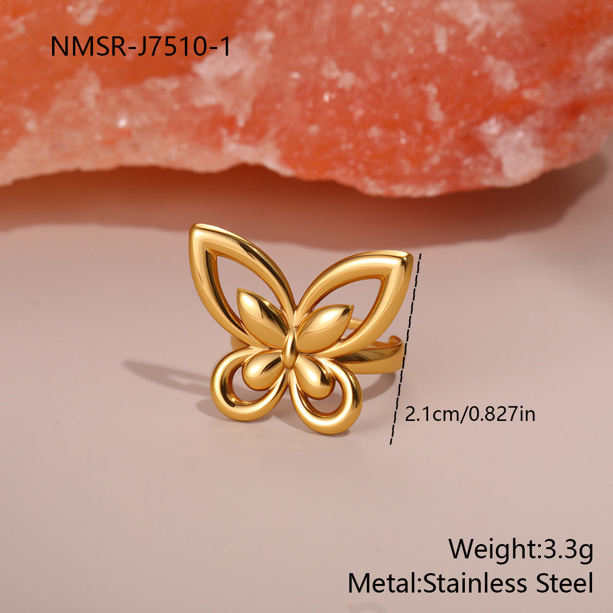 Floral Geometry Open Cuff Bracelet