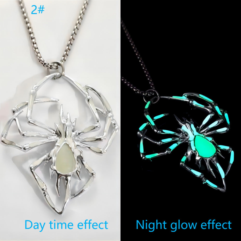 Glow-in-the-Dark Spider Necklace | Miss Melodrama