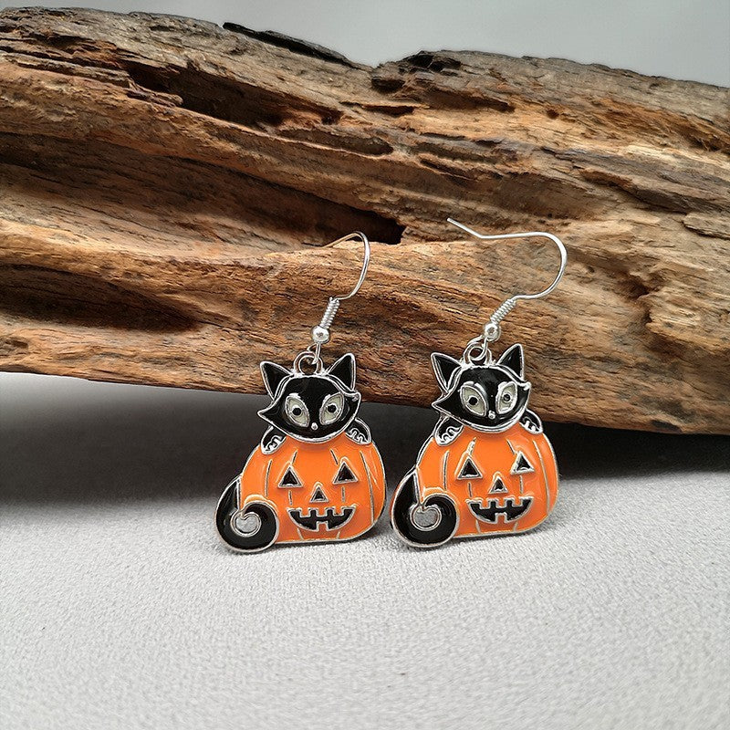 Spooky Trio Cartoon Earrings