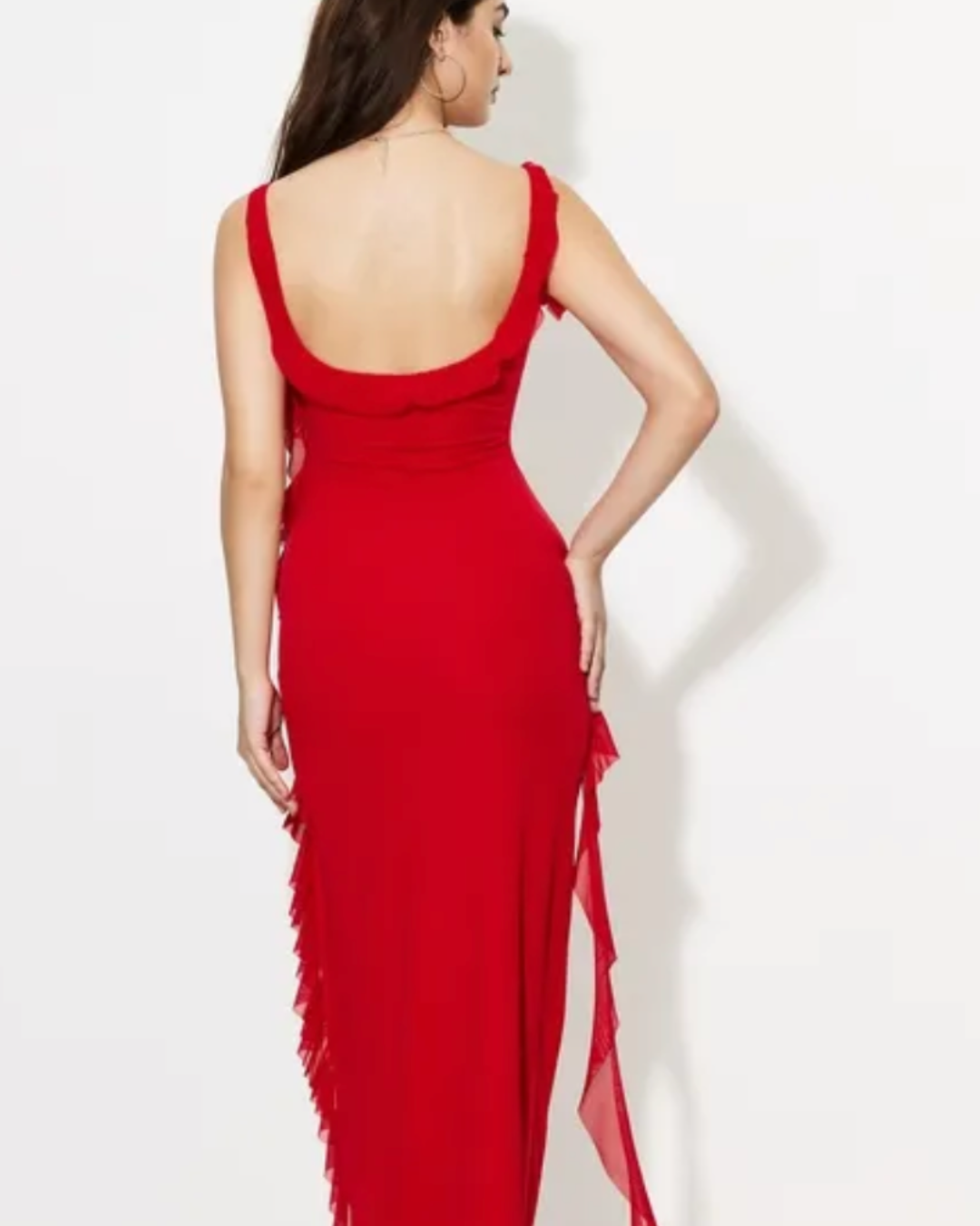 Savana Ruffle Bodycon Dress - Medium