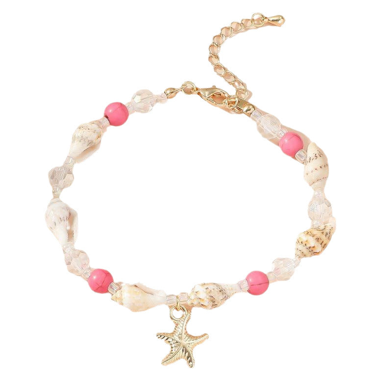 Turquoise Starfish Shell Bracelet