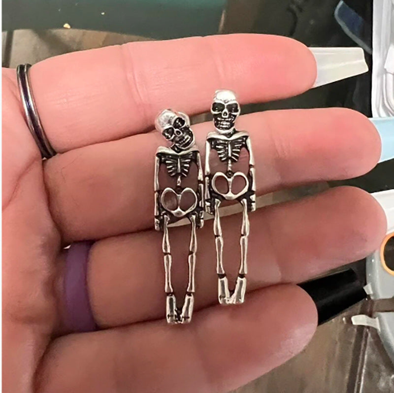 Haunted Skull Detachable Earrings