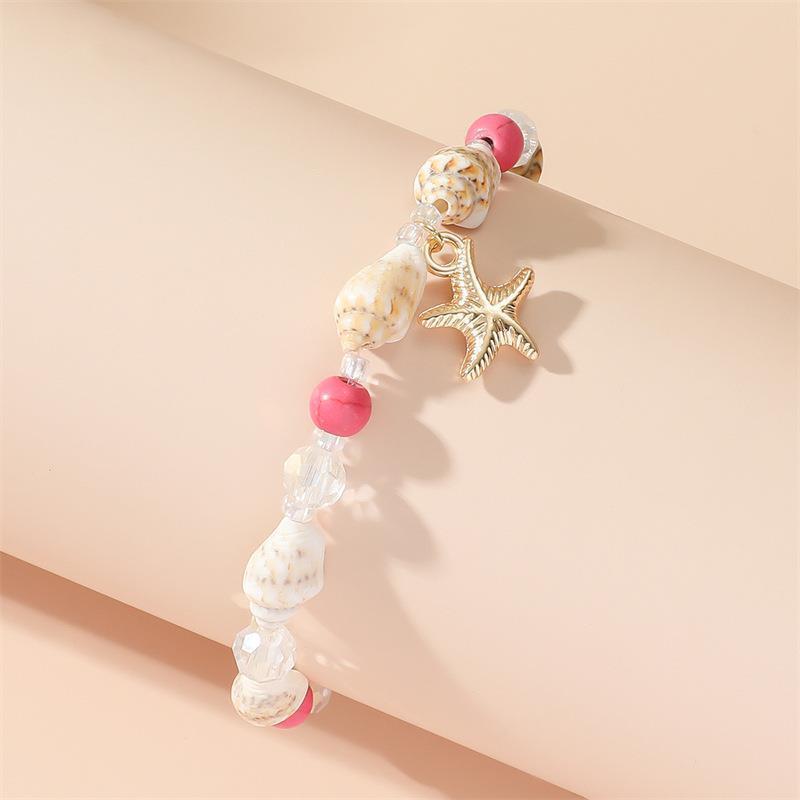 Turquoise Starfish Shell Bracelet