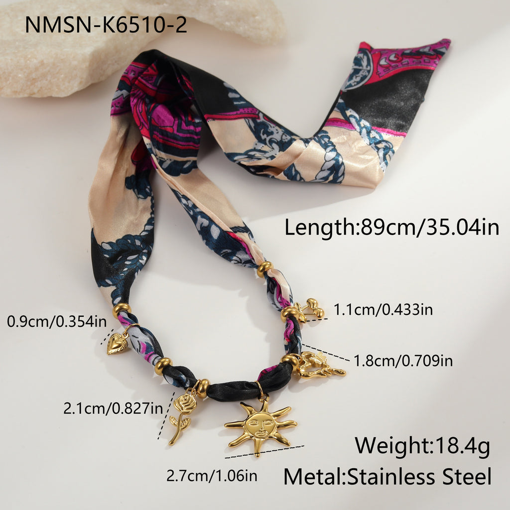 Golden Sun Bandana Necklace