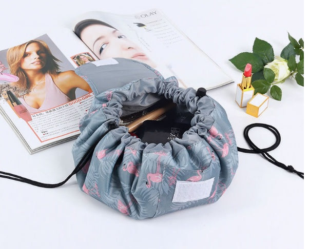 Viral Printed Large Capacity Drawstring  Cosmetic Storage Bag