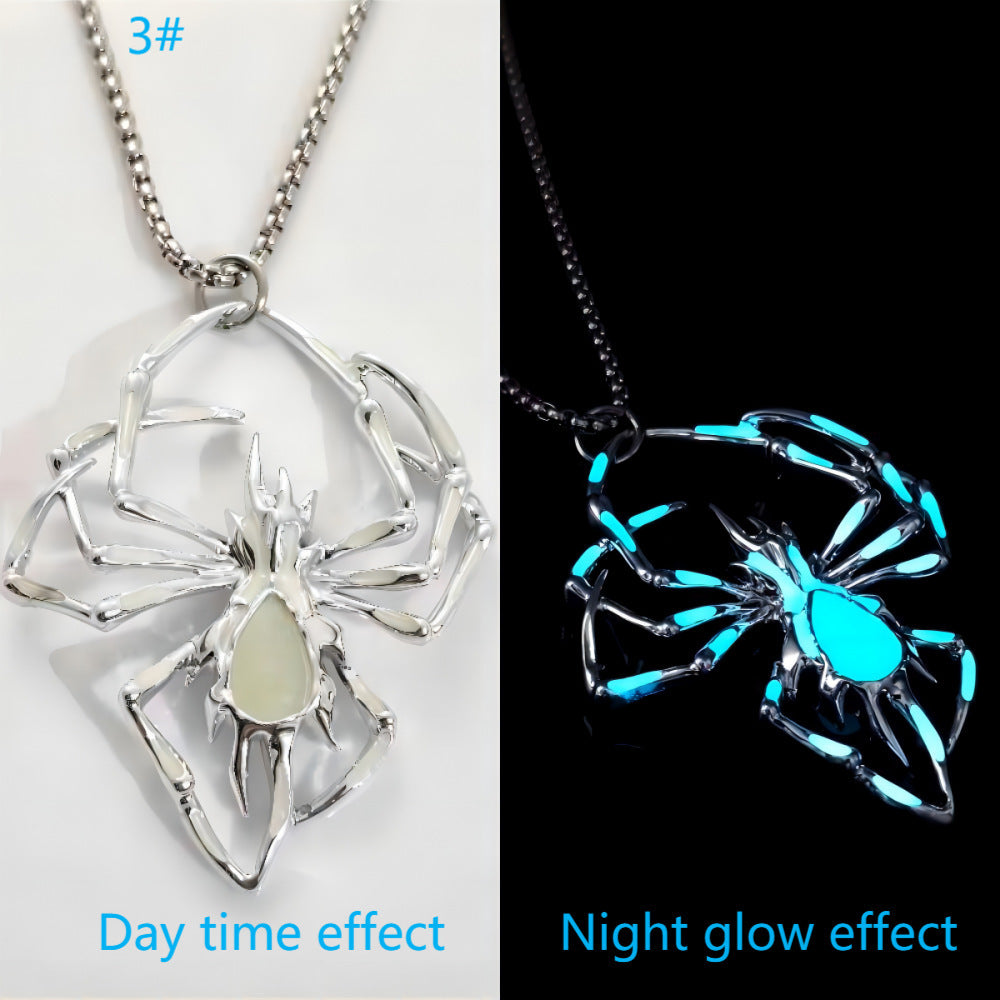 Glow-in-the-Dark Spider Necklace | Miss Melodrama