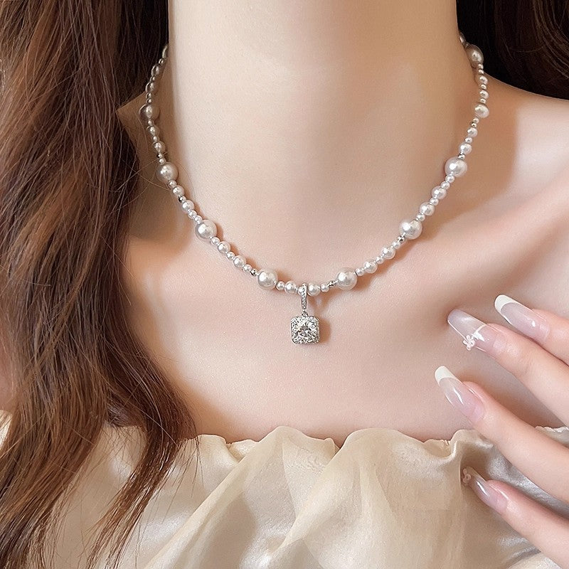 Refined Pearl Chain Necklace
