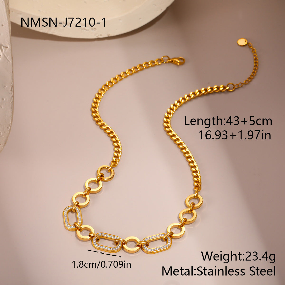 Minimal Titanium Steel Heart Clavicle Chain Necklace