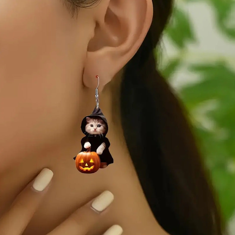Purrfect Pumpkin Earrings