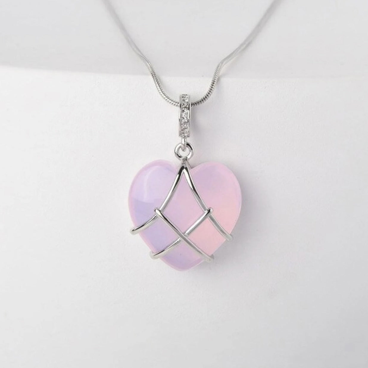 Dreamy Moonstone Love Necklace