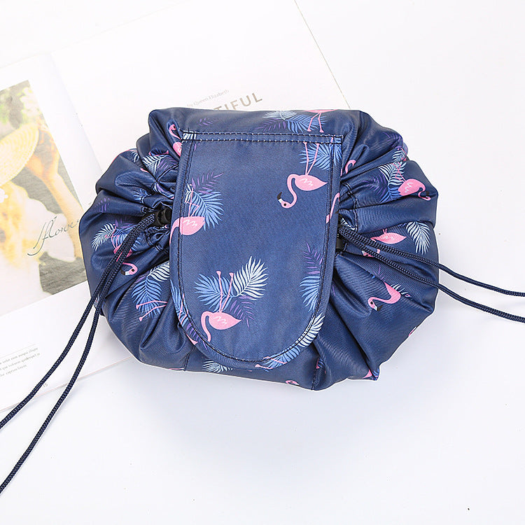 Viral Printed Large Capacity Drawstring  Cosmetic Storage Bag