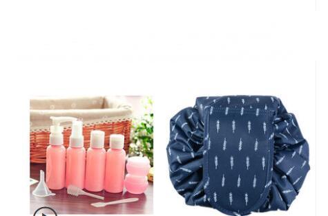 Viral Printed Large Capacity Drawstring  Cosmetic Storage Bag