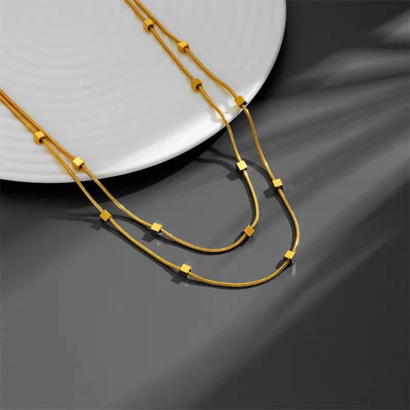 Sienna Double Chain Necklace
