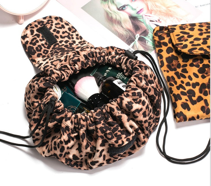 Viral Printed Large Capacity Drawstring  Cosmetic Storage Bag