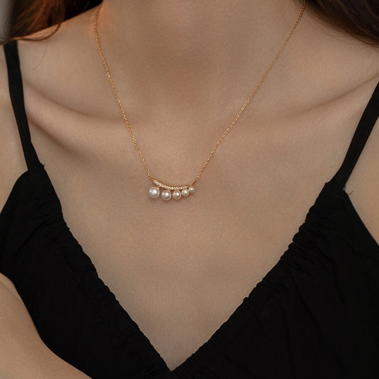 Pearl Necklace Clavicle Chain For Women