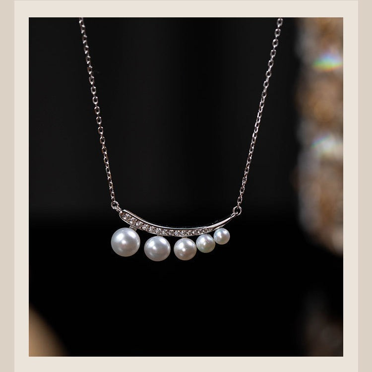 Pearl Necklace Clavicle Chain For Women