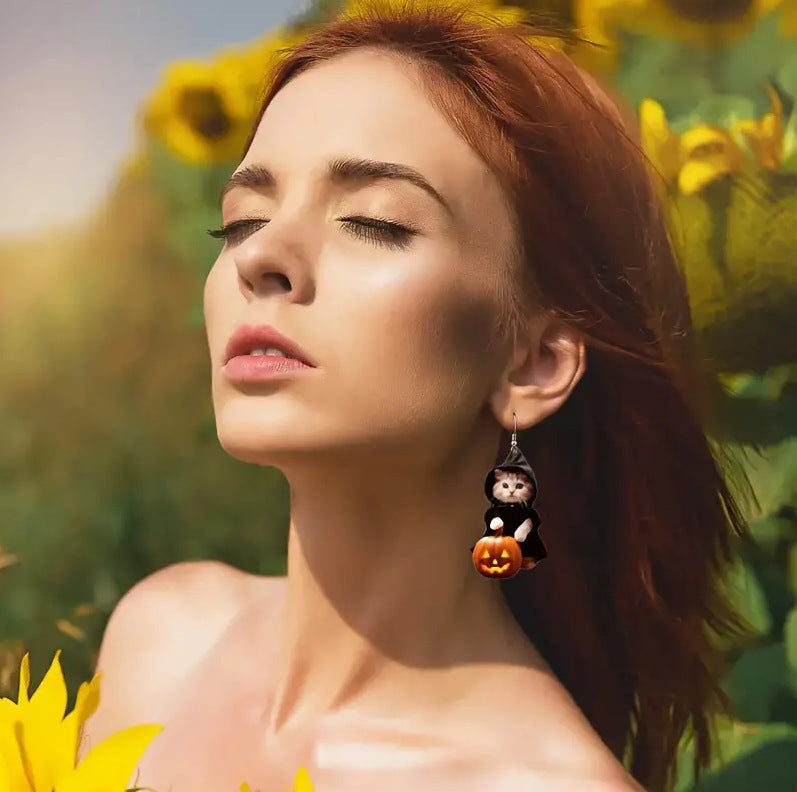 Purrfect Pumpkin Earrings