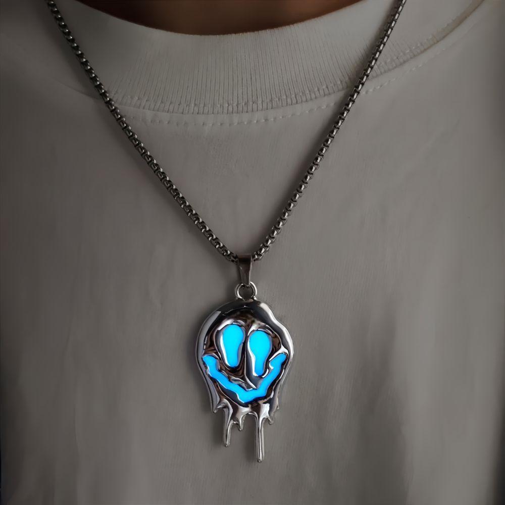 Glowing Ghost Grimace Pendant