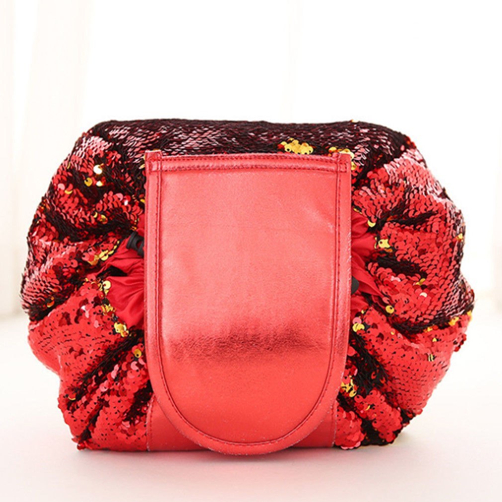 Viral Printed Large Capacity Drawstring  Cosmetic Storage Bag