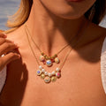 Vintage Sunflower Flower Stainless Steel Necklace