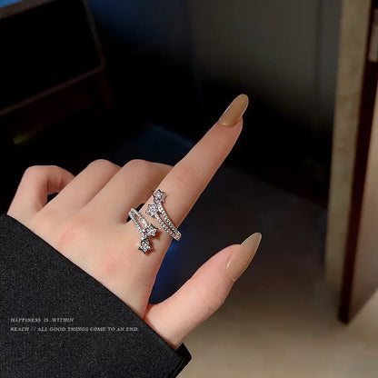 Celestial Rose Gold Star Ring