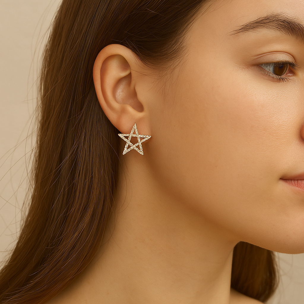 Star Shaped Hug Studs