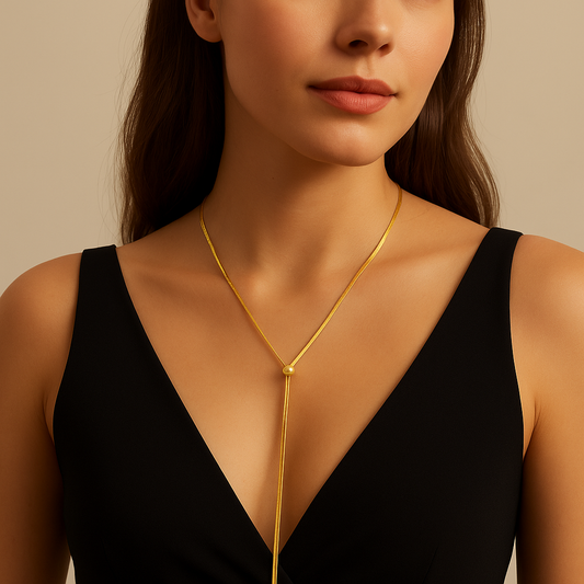 Nova Line Adjustable Gold Snake Chain Necklace