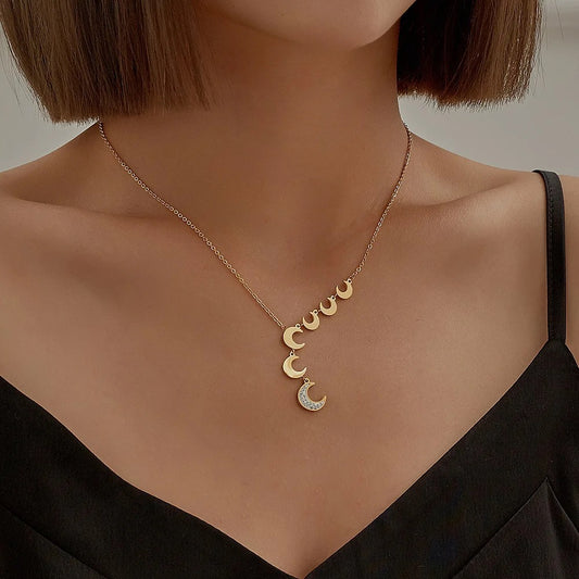 Vintage Moon Collares Necklace