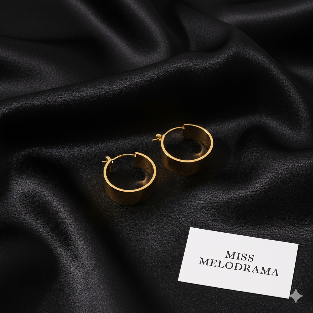 Gold Essence Everyday Round Stainless Steel Earrings