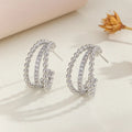 Korean Trendy semi-circle gentle retro earrings