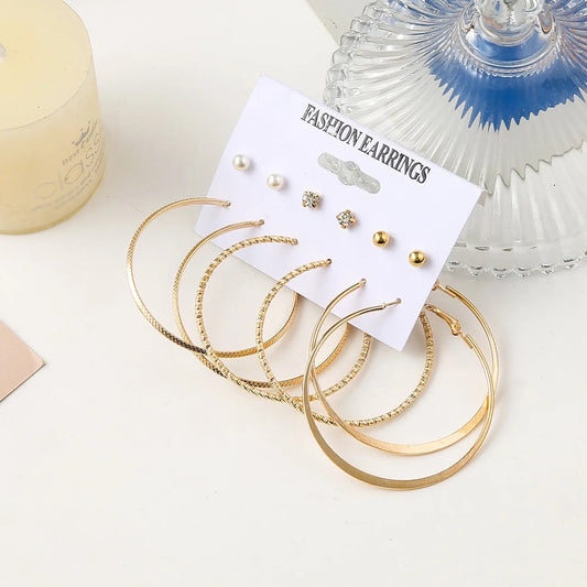 Golden Essentials Earrings Set