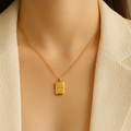 Stella Droplet Star Gold chain Pendant