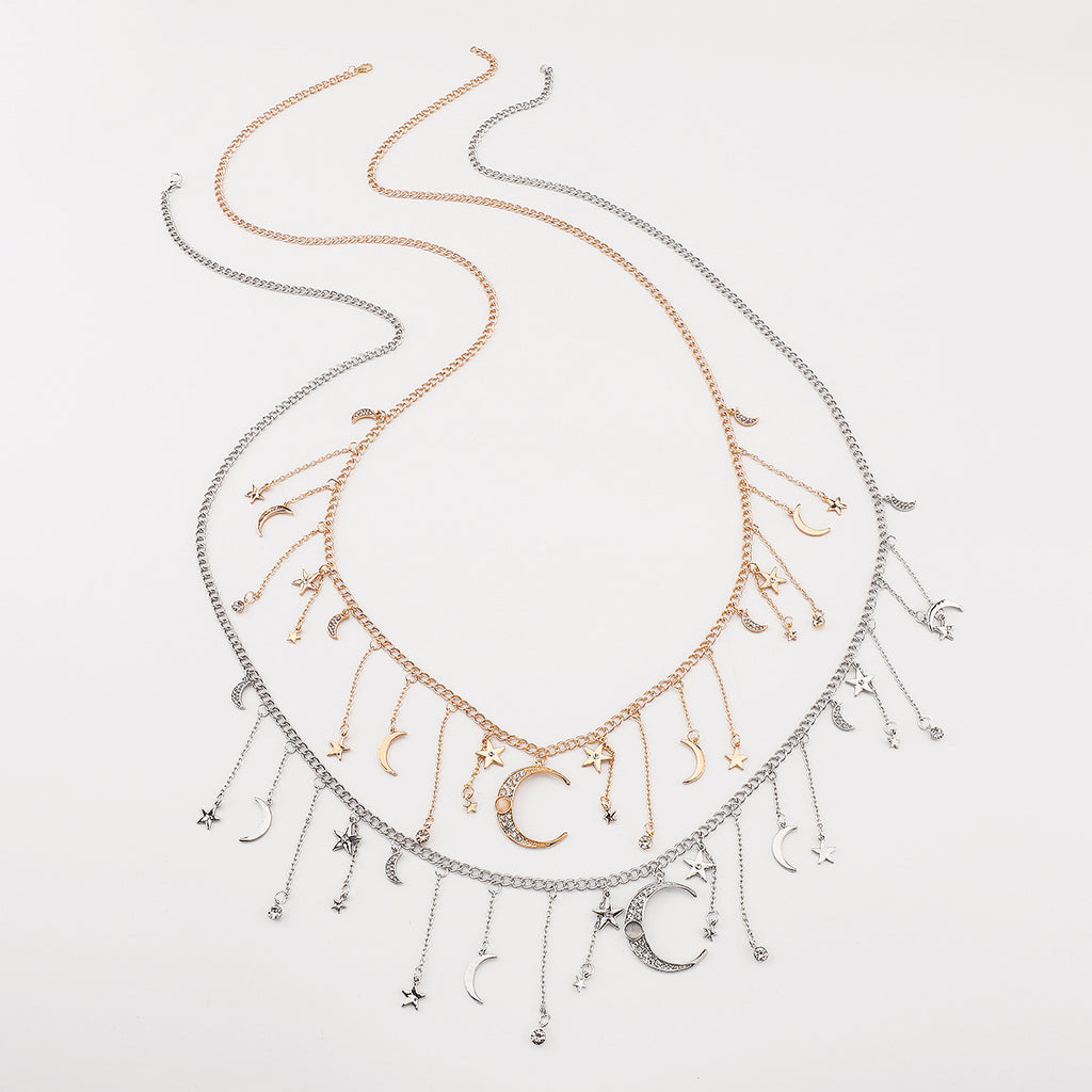 Classy Tassels Star Moon Waist Chain