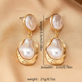 Pearly and gold Drip Earrings
