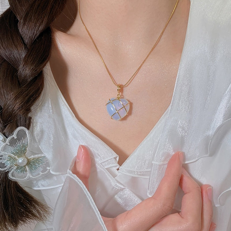Dreamy Moonstone Love Necklace