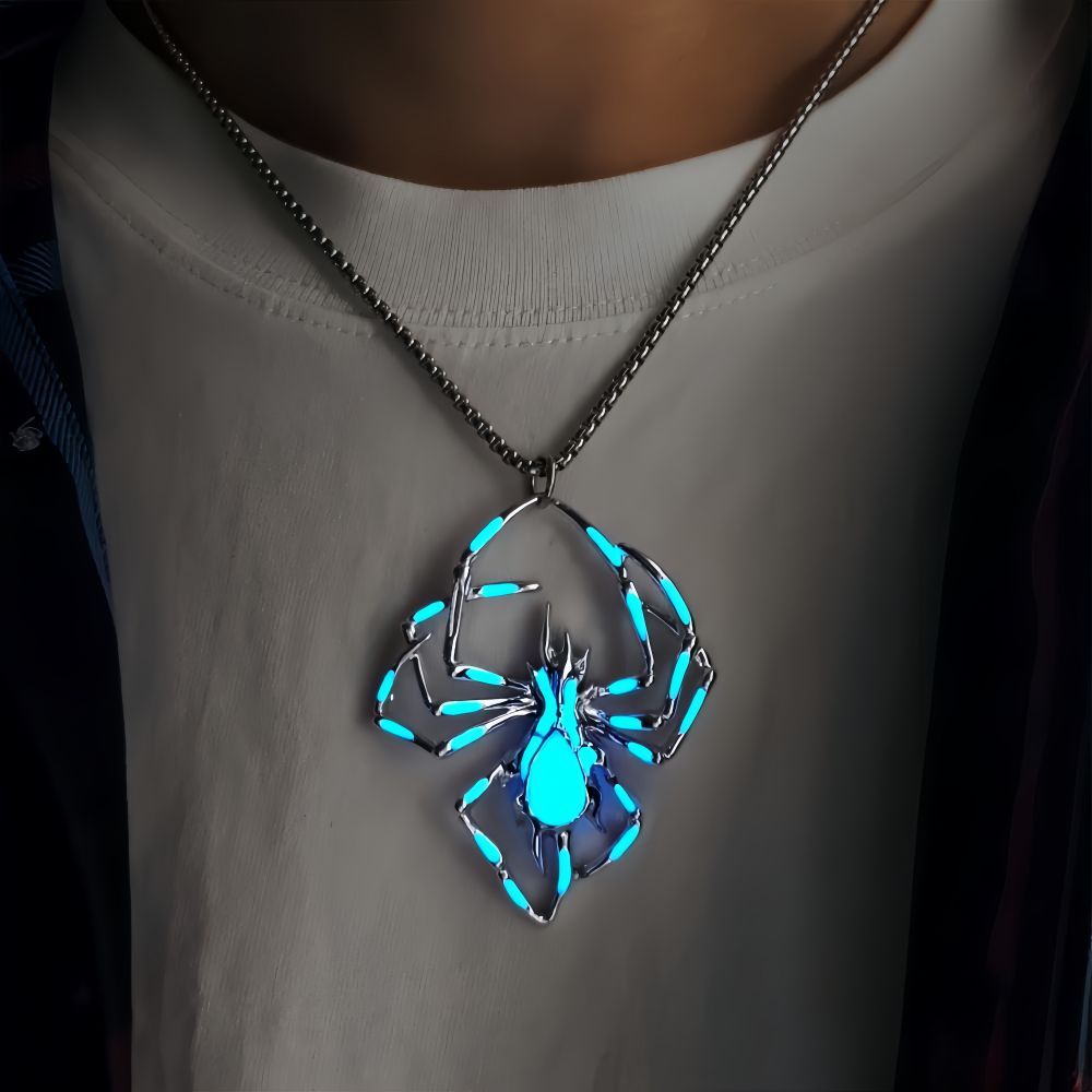 Glow-in-the-Dark Spider Necklace | Miss Melodrama