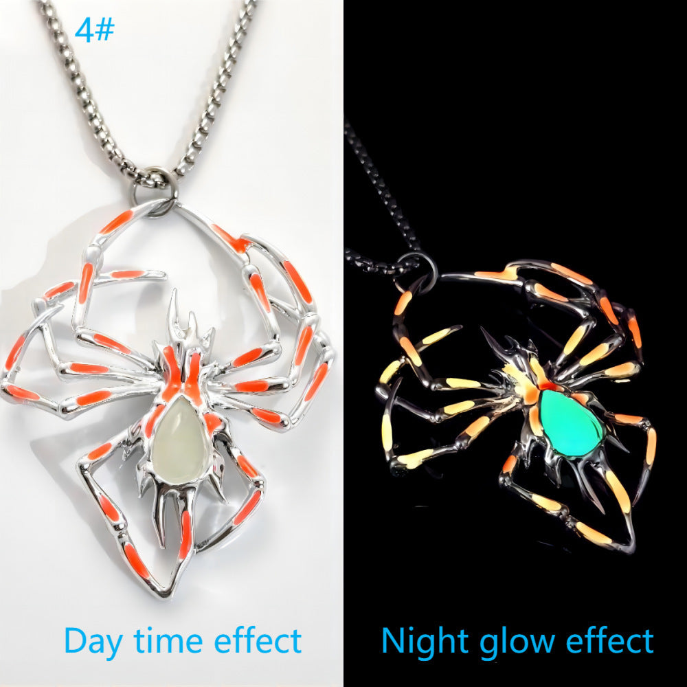 Glow-in-the-Dark Spider Necklace | Miss Melodrama