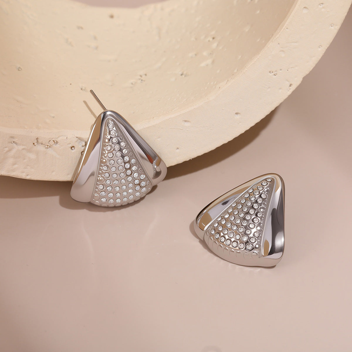 Luxe Minimal Diamond Stud Earrings